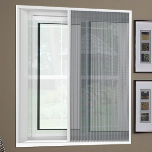 flame resistant pleated screen window