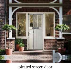 pleated screen door